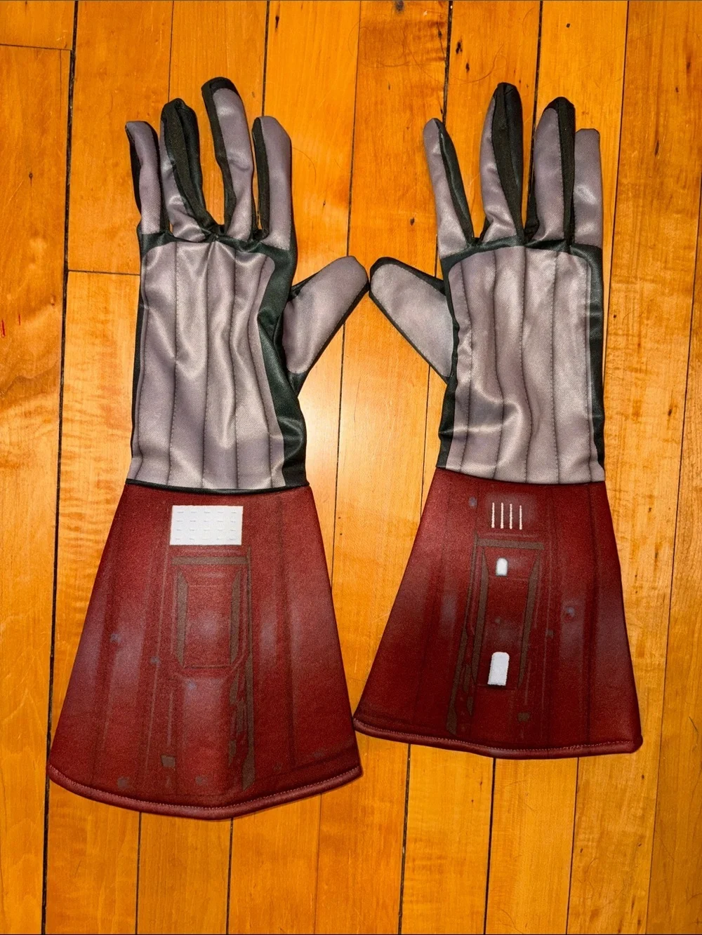 Star Wars or Superhero Inspired Brown and Gray Electronics Wearable Gloves